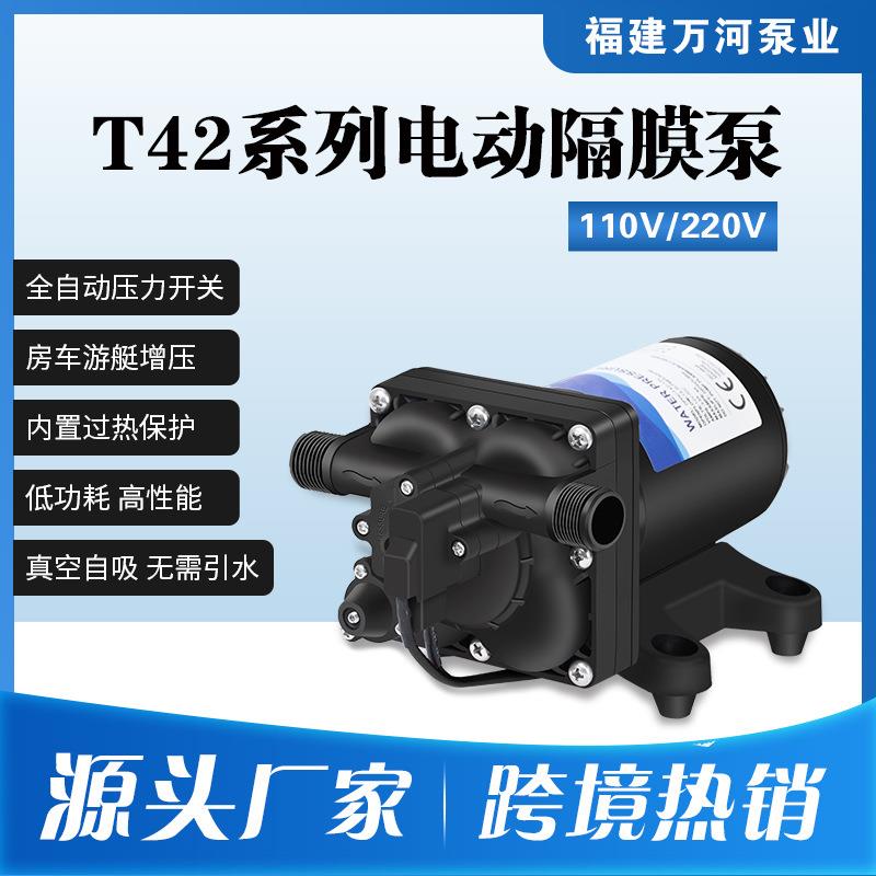 11升小型交流房车隔膜泵家用增压泵110V自吸泵220V生活供水抽水泵