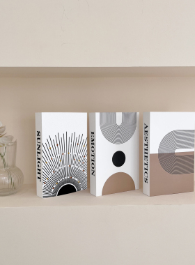 现代简约装饰书摆件桌面摆设