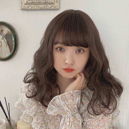 正品蛋Brightlele日系蓬松空气感可爱修卷假发 锁女骨卷发轻薄脸