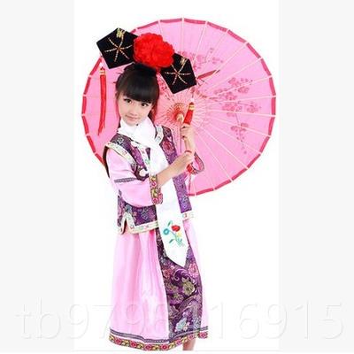 正品朝格格服装清古装儿童女满晴川小燕子主族服宫女甄嬛传公表演