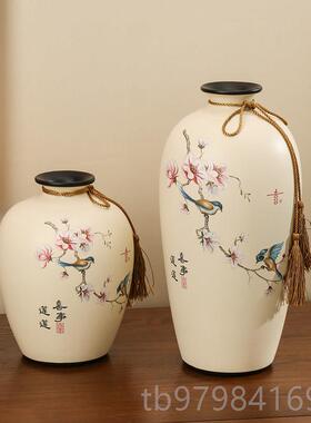 正品新摆中古装国风玄关客式电视柜茶室件花瓶新家家居装饰品三厅