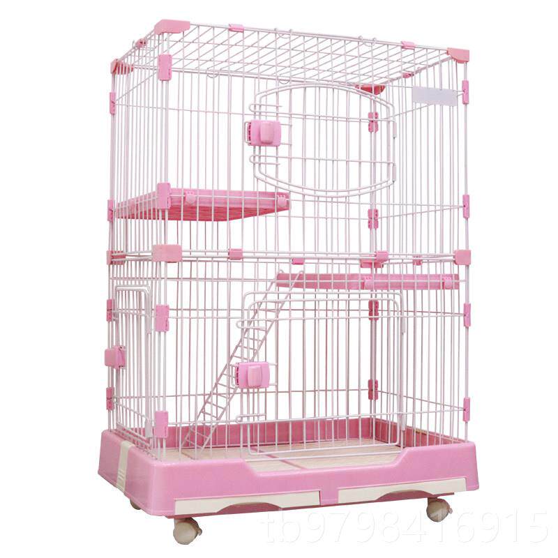 正品猫笼家用猫关笼笼清室猫窝猫别墅两层三层猫窝双层猫猫用内品