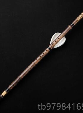 正品雪华紫竹F洞萧 萧专业演奏983竹箫初调学一节G董调潇古典乐器