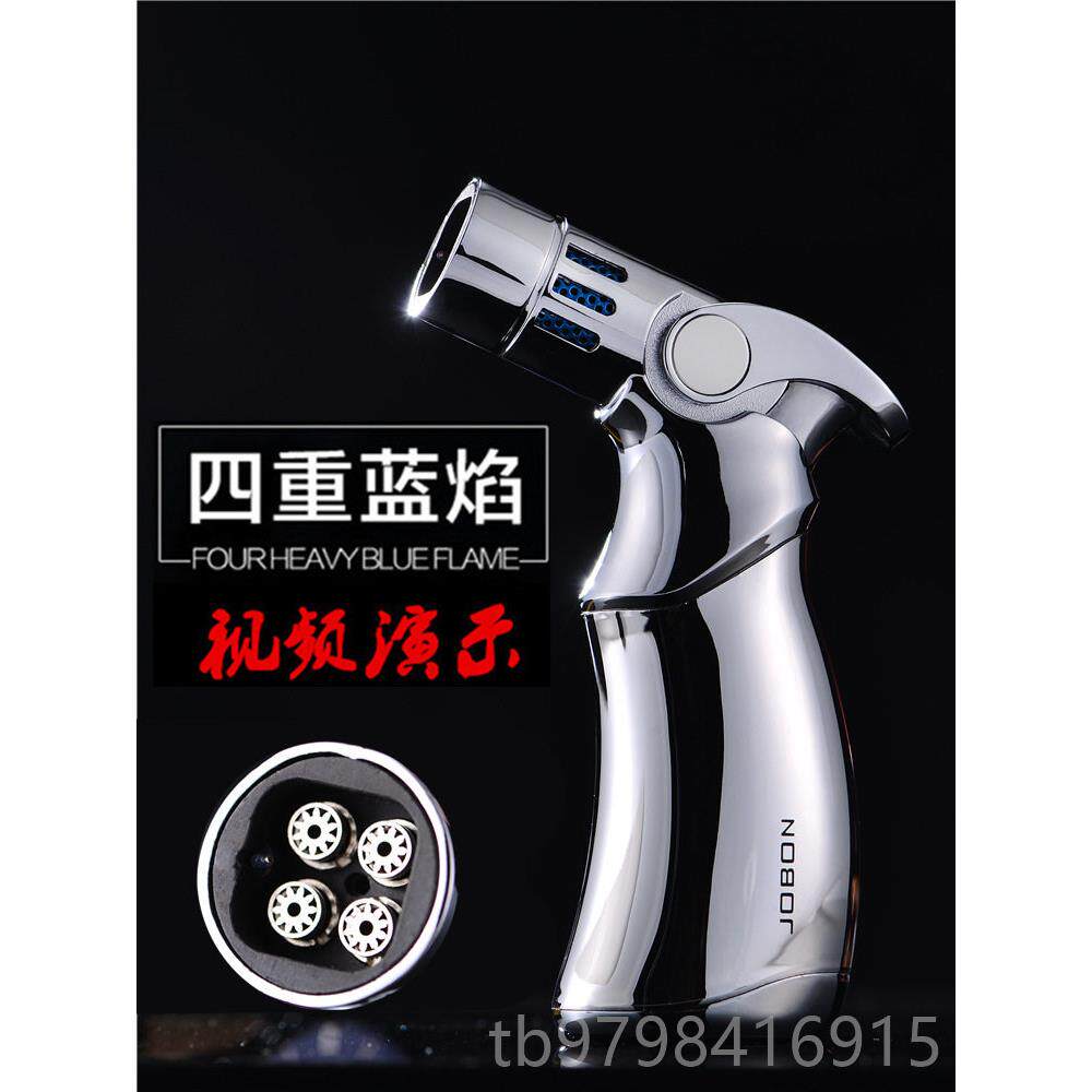 正品包邮金属焊枪喷火枪直冲防充气点艾风灸叶雪茄打火火机尾酒鸡