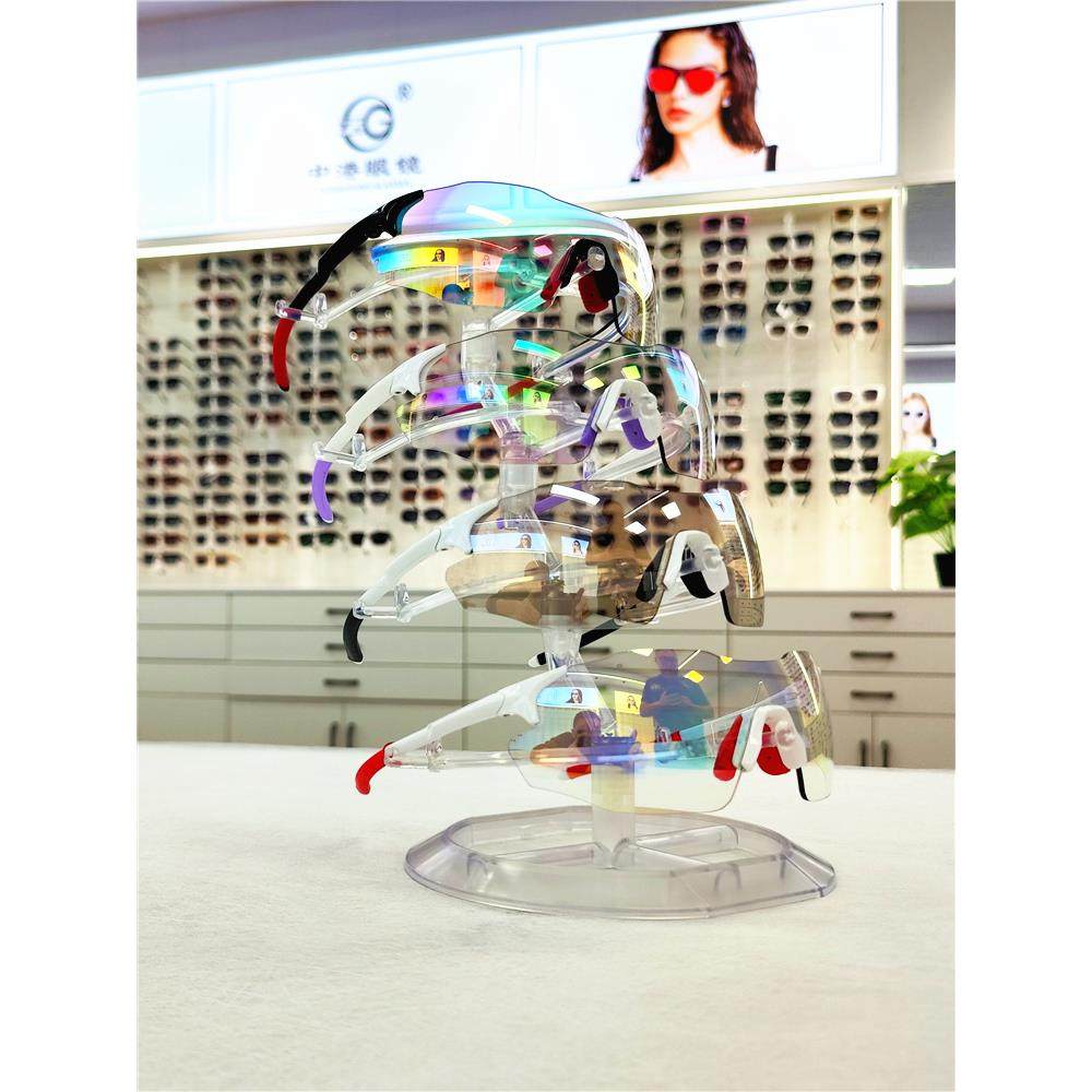 新款运动眼镜收纳架大框太阳镜墨镜展示架子户外骑行眼镜陈列道具