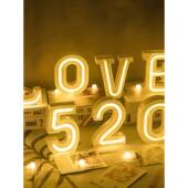 幸运道具 生日号码 霓虹灯派对建议创意装 饰Led号码 灯卡片信灯