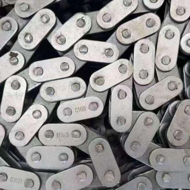 c16B-2工业输送链条04不锈钢机械滚子链大节距碳钢传动链条