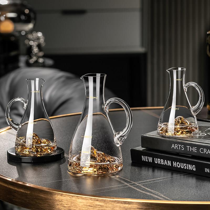 白酒分酒器家用饭店用套装二两量酒器小号玻璃洋酒红酒分酒壶醒酒