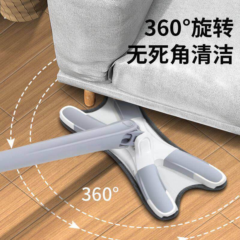 网红蝴蝶拖把懒人仿手拧平板拖把干湿两用免手洗旋转拖布一拖净