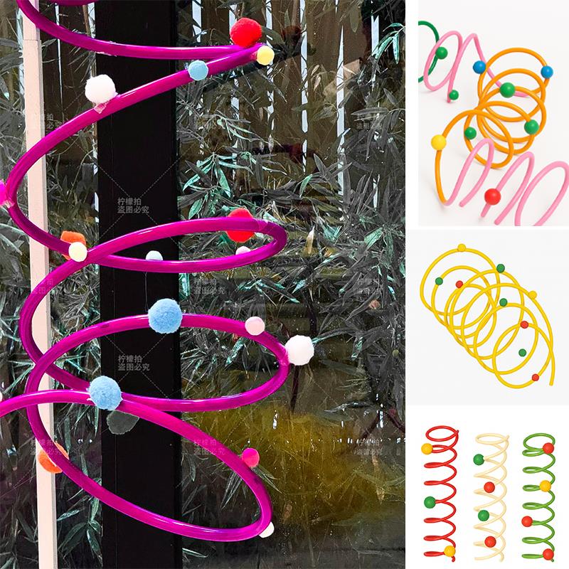 螺旋装饰网红婚礼派对生日橱窗美陈列软装饰店铺布置拍照道具商场