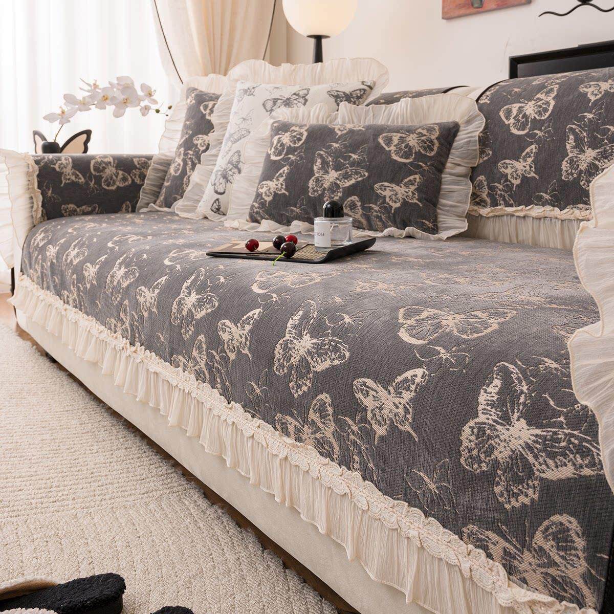 沙发垫新款2025四季通用轻奢高级感简约现代座垫子固定防滑盖布巾