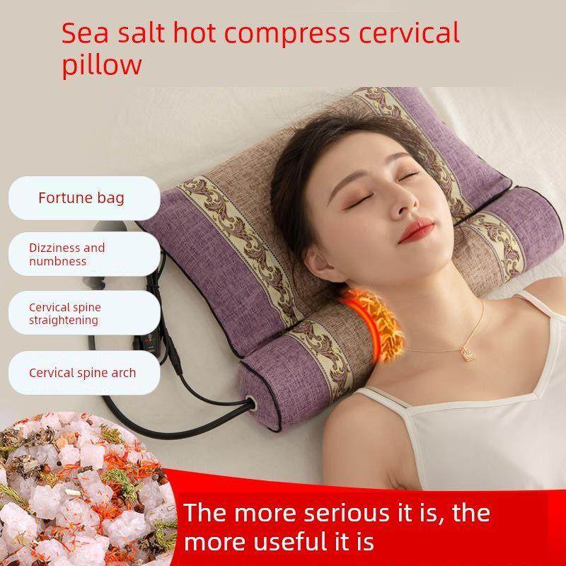 电热海盐热敷颈椎枕热敷盐袋粗盐袋颈肩颈艾灸理疗袋