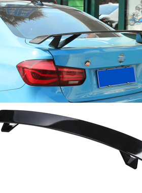 汽车通用大尾翼 三厢车通用GT大尾压尾翼 亮漆黑GT定风翼扰流板