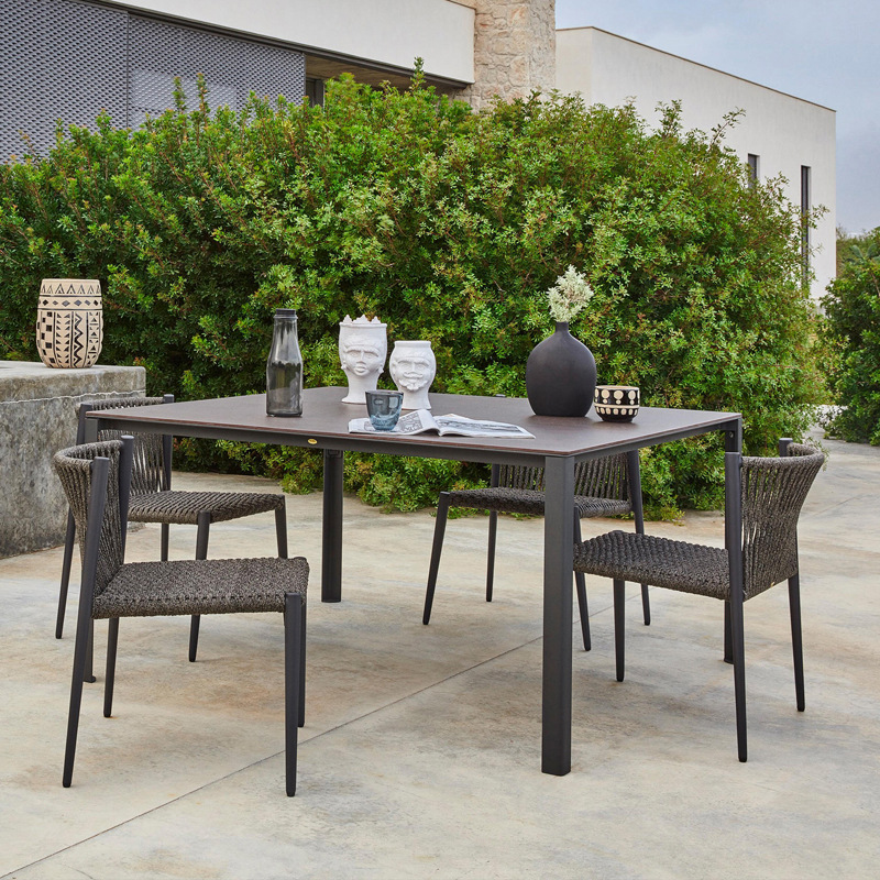 户外餐桌椅藤艺编制庭院花园阳台露天休闲阳光房室外别墅景区家具