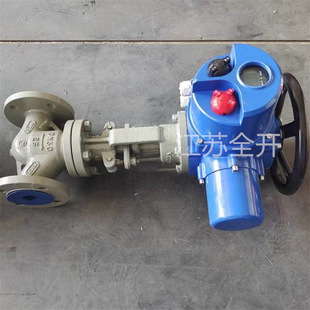 DN300智能电动截止阀 J941Y硬质合金电动硬法兰截止阀 J941H