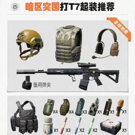 暗区突围代起装备护航同款T7全装热成像6套自选妹控电视台北山