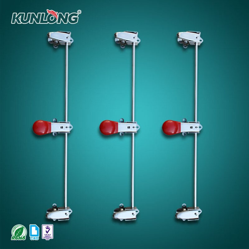 SK1-622S锌合金双开门密闭联动把手 不锈钢步入式试验箱手柄锁厂