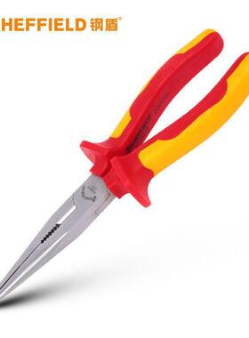 钢盾S046013 6寸绝缘尖嘴钳VDE绝缘耐压钳尖头钳耐高压1000V