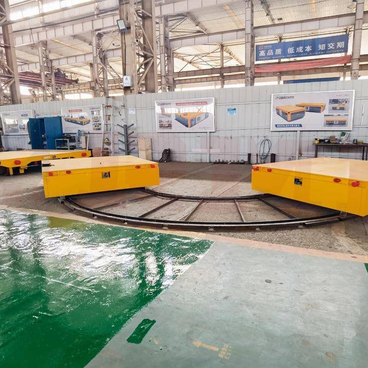 液压升降电动平车铁水环形轨道车电动搬运车防爆电动平板车