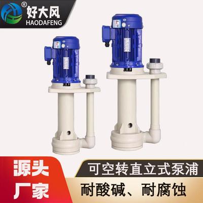 可空转耐酸碱立式泵浦槽内式化工电镀防腐废水循环泵立式自吸泵