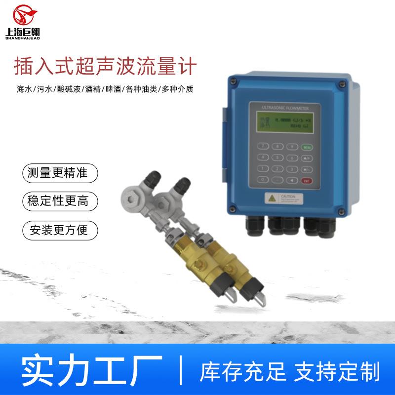 厂家直销插入式壁挂式超声波流量计热量模块管道自来水热量仪表