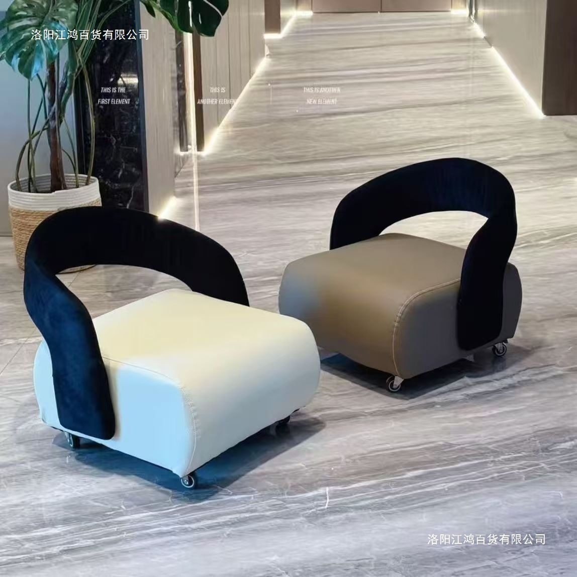 北欧风单人休闲沙发椅溜溜凳小户型客厅家用单人沙发椅静音溜溜椅,住宅家具,沙发椅,淘宝优惠券,粉丝福利购,淘宝优惠卷