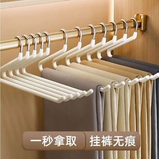架挂钩挂衣架鹅形家用挂裤 鹅型裤 子衣架两用防滑无痕衣架带夹子