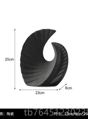 高档新中式意摆件中国客厅玄关禅博古架酒柜办公室样板间创风意饰