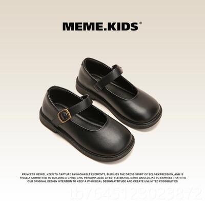 高档女童小皮鞋22年春款鞋子3秋黑色英伦风演出鞋0秋季童鞋儿童公