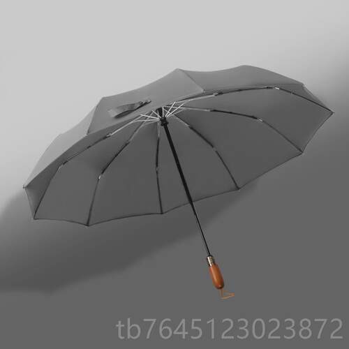 高档德国双层简约加抗风暴雨用自伞结实加大固折叠伞女雨伞男专动