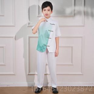 高档元旦儿童合唱服演出服男女童生舞蹈大诗歌中小学比国赛风表演