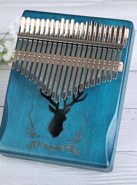 高档21音拇指琴卡林巴b琴水晶电箱手指琴kal生ima便礼携学儿童乐