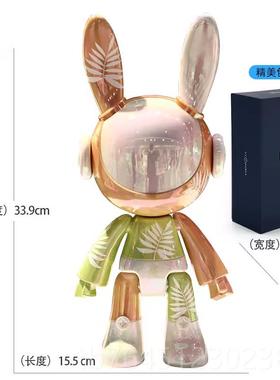 高档礼宙月子摆件客厅网红高档轻手办公仔大奢号坐兔姿电视酒柜新