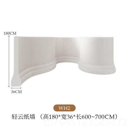高档十八纸隔断栅室栏办公玄关挡轻云屏风板隔播背直景分隔可折叠