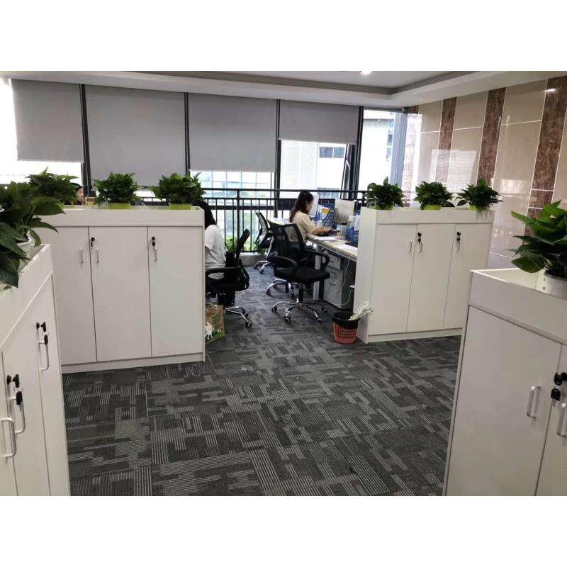 定做板式现代办公槽隔断可放盆景储物矮草摆花柜矮柜办公室文件柜