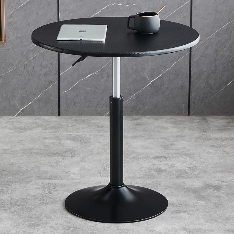 升降电脑办公桌家用沙发床边桌旋转写字书桌可移动阳台小圆桌餐桌