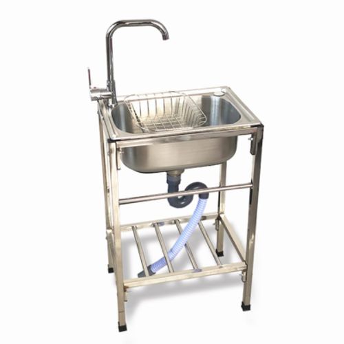 不锈作支架盆水槽双槽带水斗池盆架洗面洗脸洗碗W操钢台菜架子