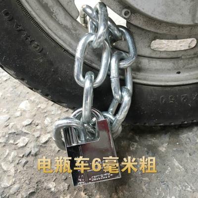 2米环型方便铁锁链工具铁链锁加粗加长结实便携搭扣锁圈山地车锁