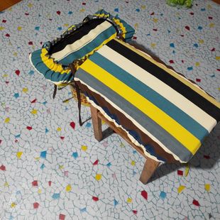 精选帆布高密度海绵坐垫套茶庄长条木凳子坐垫套学生凳子坐垫套松