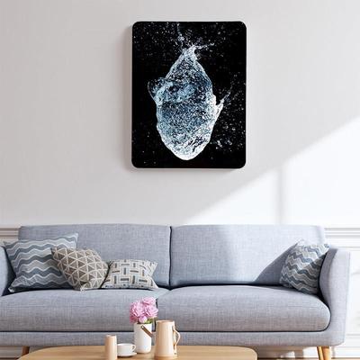 竖版超薄电表箱盒装饰画强弱电闸遮挡可磁吸简约黑色轻奢高级定制