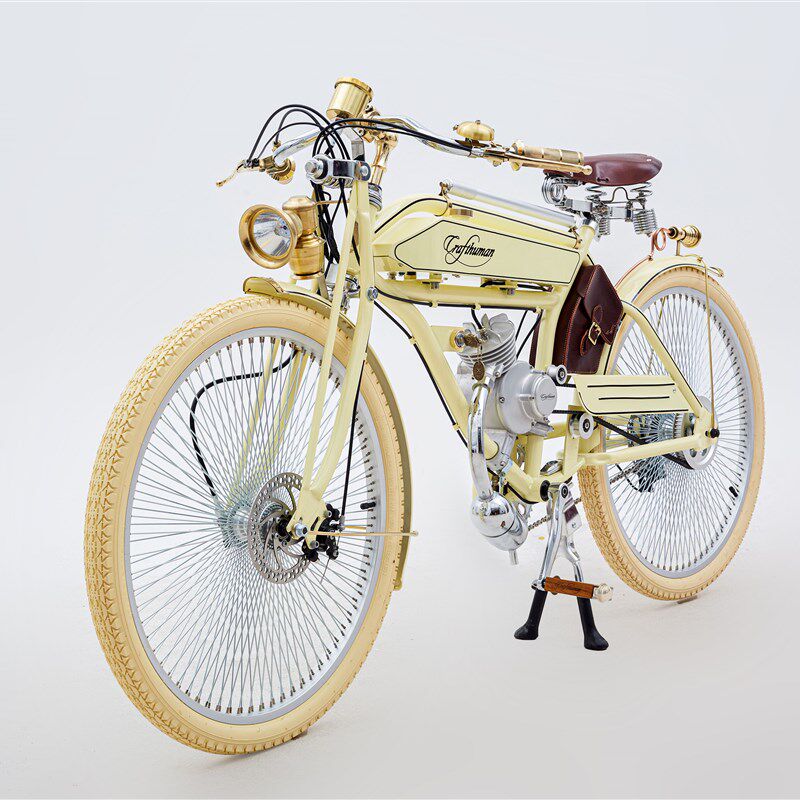 品质出口crafthuman复古电助力自行车匠工1924通勤收藏摆件