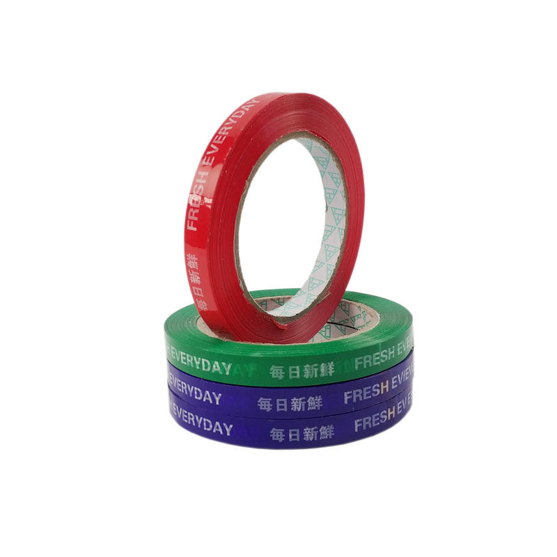 2019超市彩色捆扎食品专用捆绑捆菜每日新鲜蔬菜胶带12mm18mm促销