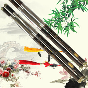 紫竹双管巴乌横吹乐器 F+降B调C+G调演奏初学正反手可选