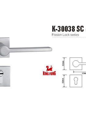 分体锁52*134mm欧式锌合金K-30038室内木门金属门锁卧室房门锁具