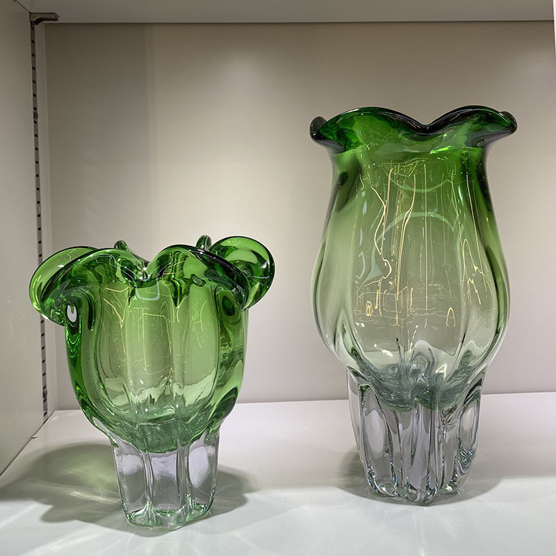 琉璃花瓶复古白菜绿色玻璃高级感摆件插花水培装饰样板间花器,模玩/动漫/周边/娃圈三坑/桌游,文化/体育周边,淘宝优惠券,粉丝福利购,淘宝优惠卷