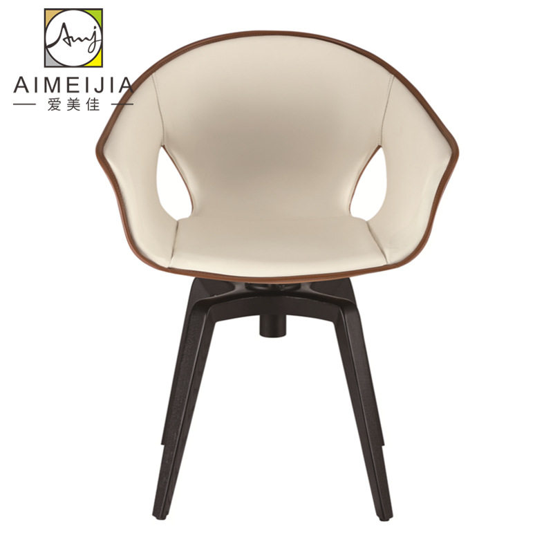 意式极简餐椅轻奢家用现代简约高端设计师餐厅创意可旋转书桌椅子