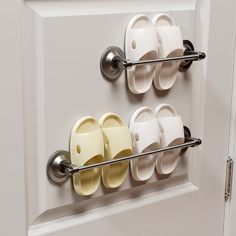 吸盘拖鞋架浴室免打孔