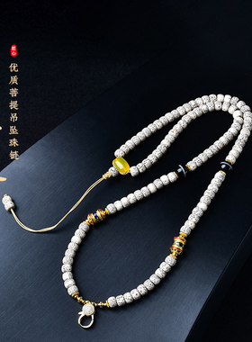 高档星月菩提佛牌链子唐卡蜜蜡挂链藏式文玩吊坠项链配链毛衣链女