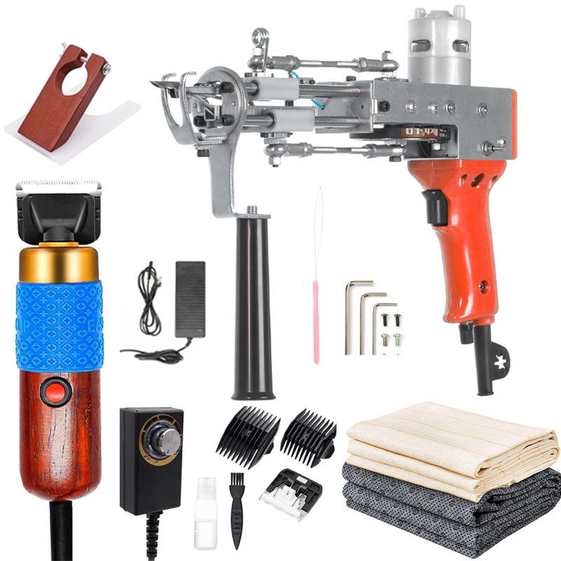 跨境热卖圏绒簇绒枪电针织枪电动修毛器电推剪套件现货