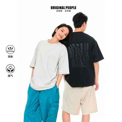 ORIGINALPEOPLE印花短袖T恤